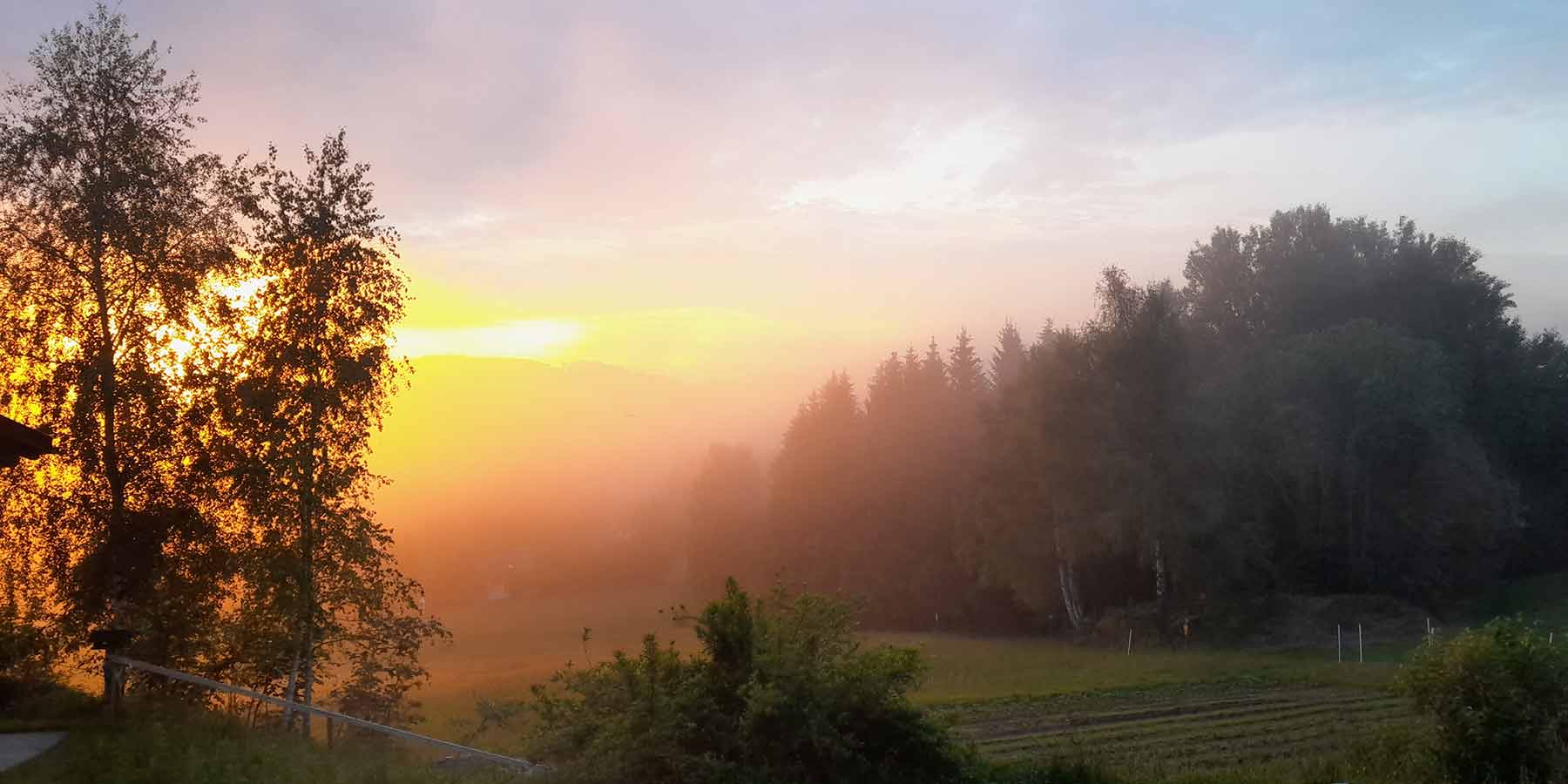 Sonnenuntergang am Sonnenhof